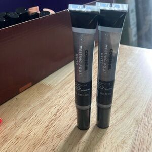 2 COVERGIRL MELTING POUT GLITZ LIQUID GLITTER TOPCOAT ~ #405 DOUBLE PLATINUM